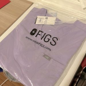 FIGS Catarina petite scrub top S - lavender dew